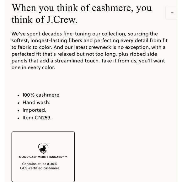 J. Crew Perfect Cashmere Crewneck Sweater in Black NWT Size Medium - Picture 6 of 7